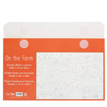 Charger l'image dans la galerie, Grand poster à colorier + crayons - La Ferme