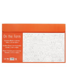 Charger l'image dans la galerie, Grand poster à colorier + crayons - La Ferme