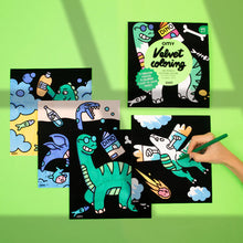 Charger l'image dans la galerie, Coloriage Velours - Dino