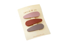 Charger l'image dans la galerie, Lot de 3 pinces à cheveux - Stone/Shell/Rust