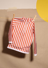 Charger l'image dans la galerie, Tee-Shirt de Bain anti-UV - Rayé Blanc/Rouille