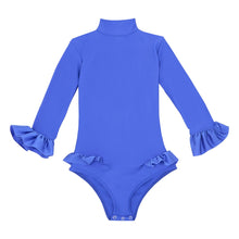 Charger l'image dans la galerie, Maillot de bain 1 pièce Manches Longues - Bleu