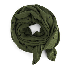 Charger l'image dans la galerie, Lange / Foulard Bianca Coeur Kaki