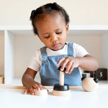 Charger l'image dans la galerie, Tour à empiler en bois Panda