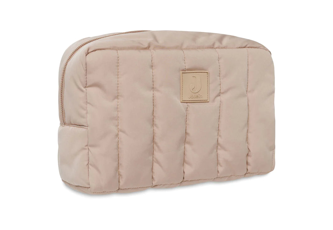 Trousse de toilette matelassée - Biscuit