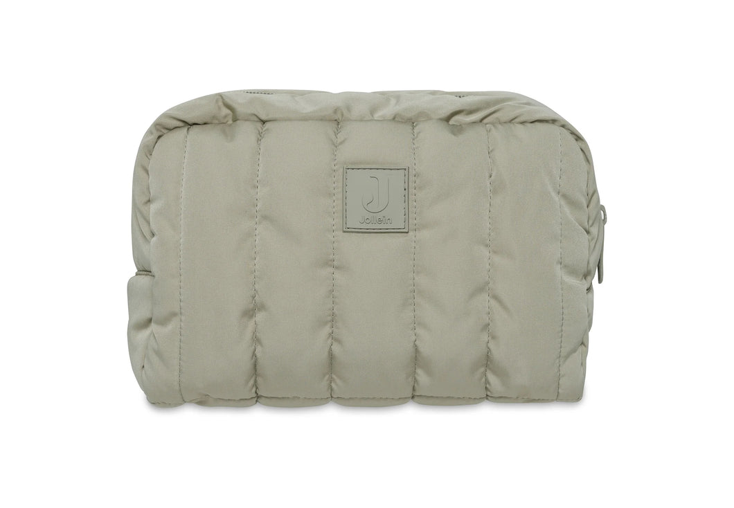 Trousse de toilette matelassée - Olive Green