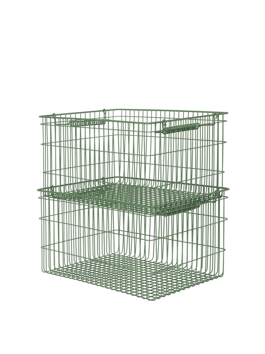 Lot de 2 paniers de rangement Cala - Vert
