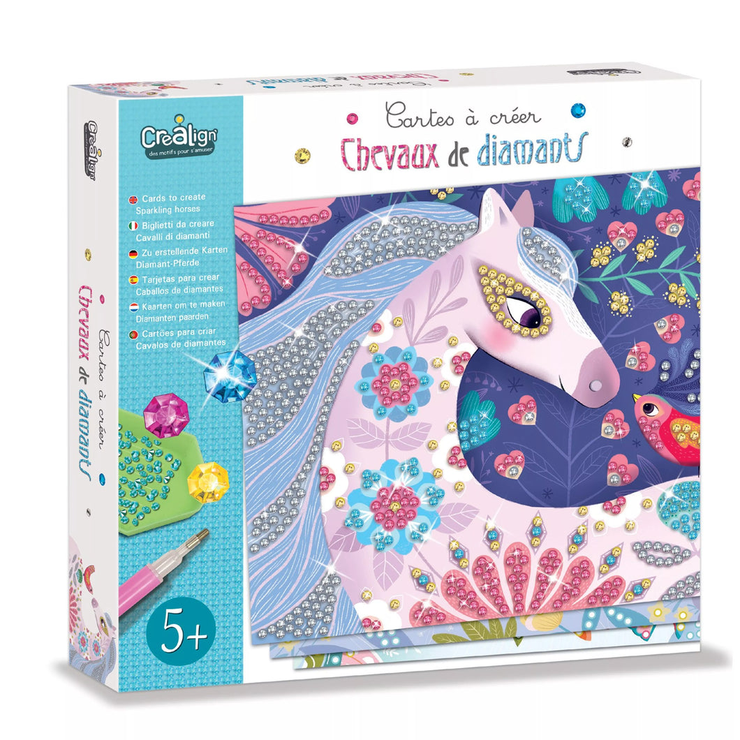Cartes à créer - Chevaux de Diamants