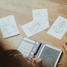 Charger l&#39;image dans la galerie, Cartes supplémentaires pour Kidydraw-Mini - Il Etait une fois &amp; Animaux
