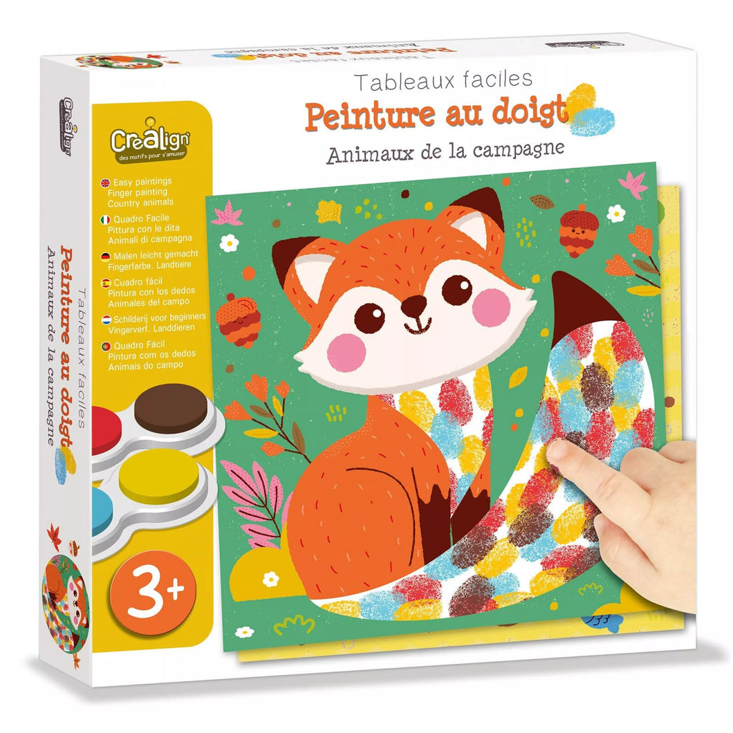 Peinture au doigt - Animaux de la Campagne