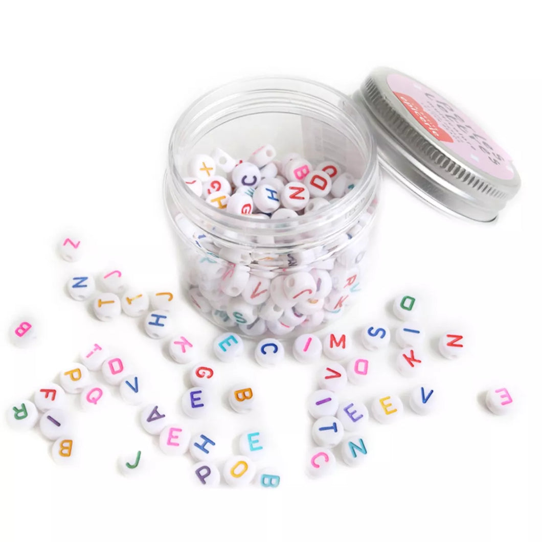 Mix de perles - Lettres Multicolores