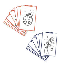 Charger l&#39;image dans la galerie, Cartes supplémentaires pour Kidydraw-Mini - Galaxie &amp; Dinosaures
