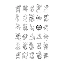 Charger l&#39;image dans la galerie, Cartes supplémentaires pour Kidydraw-Mini - Autour du Monde &amp; Océan Pirates
