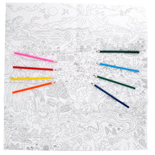 Charger l&#39;image dans la galerie, Grand poster à colorier + crayons - Bébés Dinosaures
