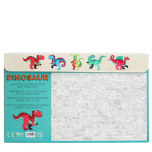 Charger l&#39;image dans la galerie, Grand poster à colorier + crayons - Bébés Dinosaures

