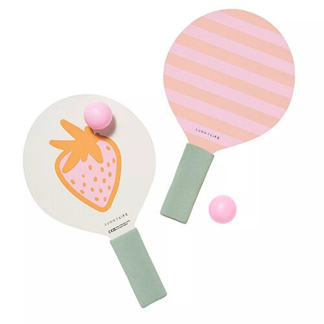 Raquettes de plage - Fraise