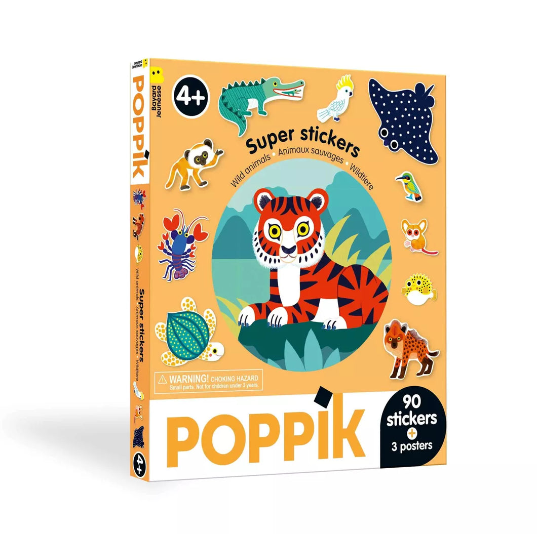 Box de Stickers - Animaux sauvages (+4 ans)