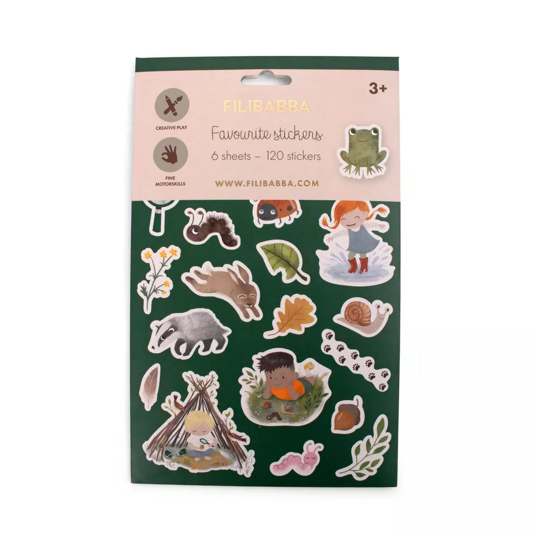 Kit 120 autocollants - Amis de la Forêt