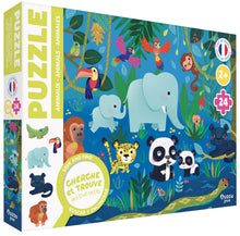 Charger l&#39;image dans la galerie, Puzzle Cherche &amp; Trouve des tout-petits - Les Animaux
