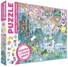 Charger l&#39;image dans la galerie, Puzzle Cherche &amp; Trouve - Licornes
