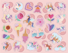 Charger l&#39;image dans la galerie, 300 gommettes de Licornes en boîte métal
