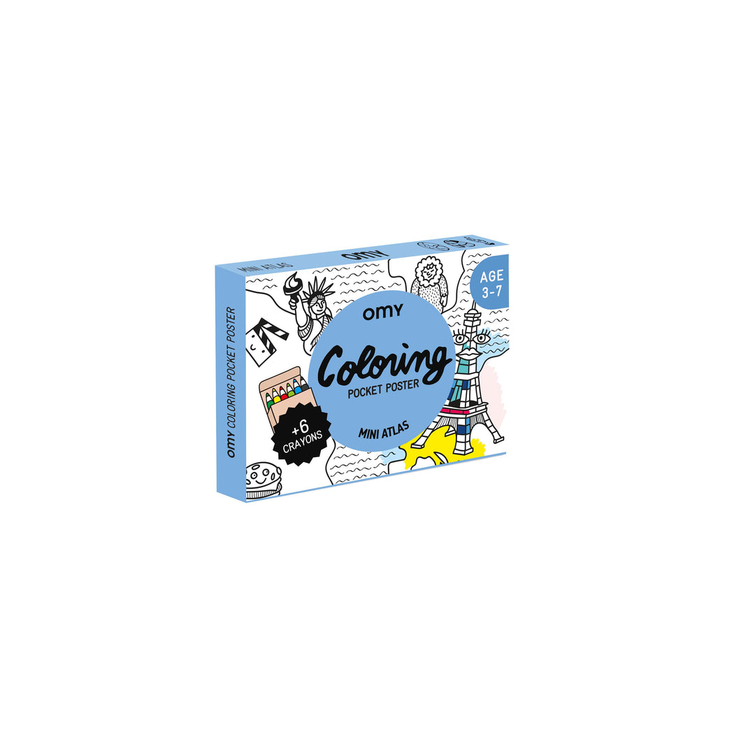 Coloriage Pocket - Mini-Atlas