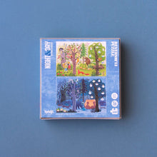 Charger l&#39;image dans la galerie, Puzzle Pocket Night&amp;Day in the Forest - 100 pièces
