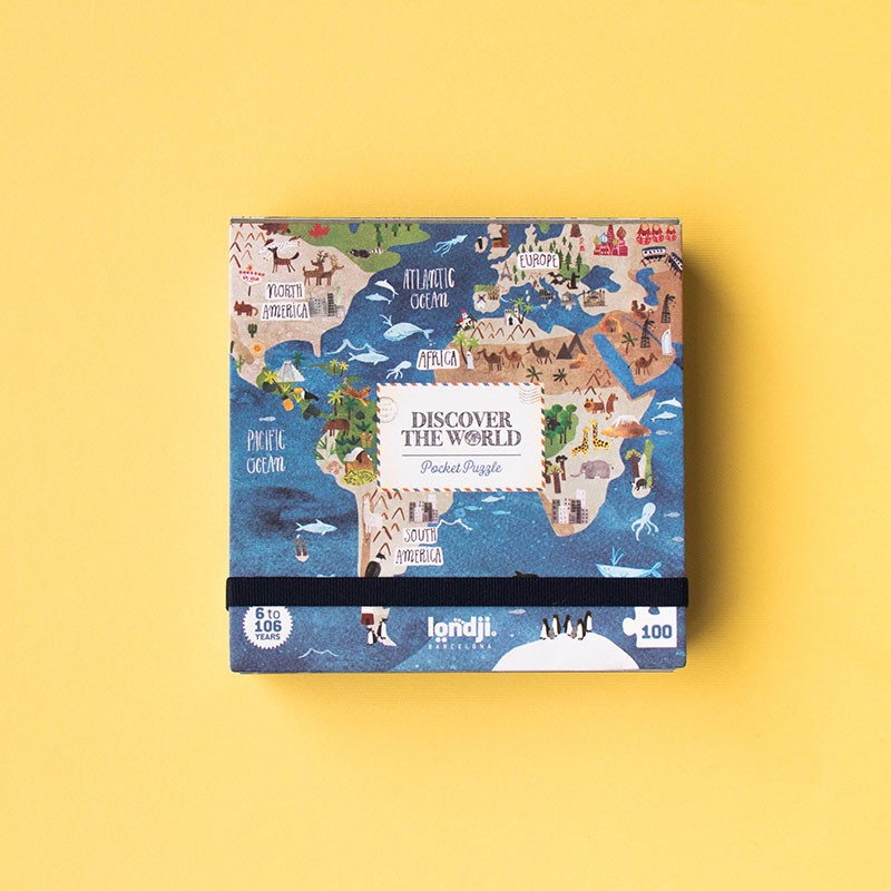 Puzzle Pocket Discover The World - 100 pièces