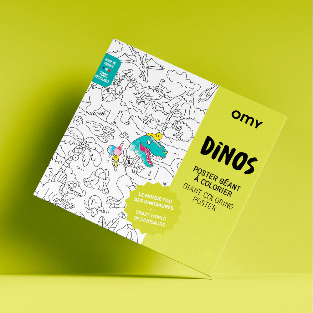 Poster à colorier - Dino
