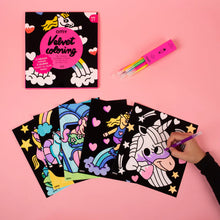 Charger l&#39;image dans la galerie, Coloriage Velours - Lily la Licorne
