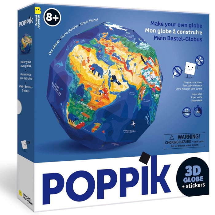 Globe à construire avec Stickers - Notre Planète (8/14 ans)