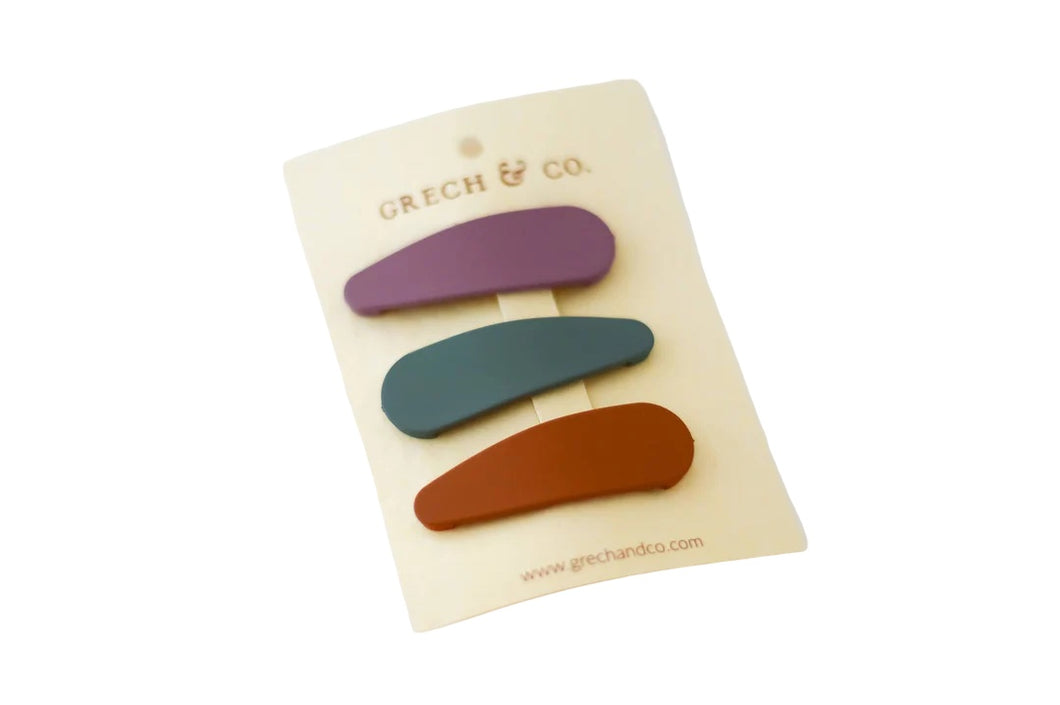 Lot de 3 pinces à cheveux - Fern/Spice/Burlwood