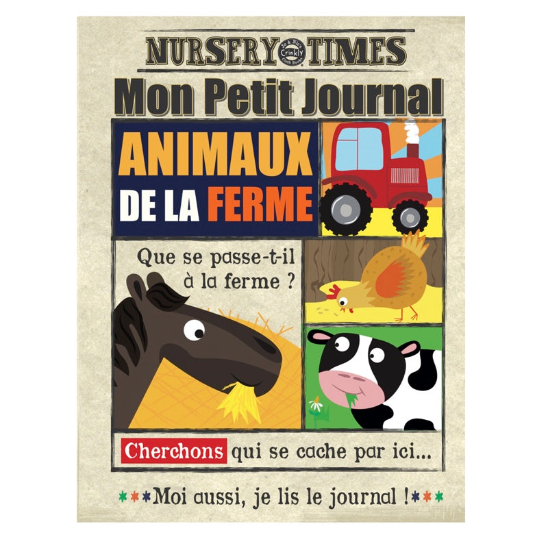 Livre bébé en tissu - Animaux de la Ferme