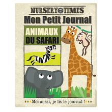 Charger l&#39;image dans la galerie, Livre bébé en tissu - Animaux du safari
