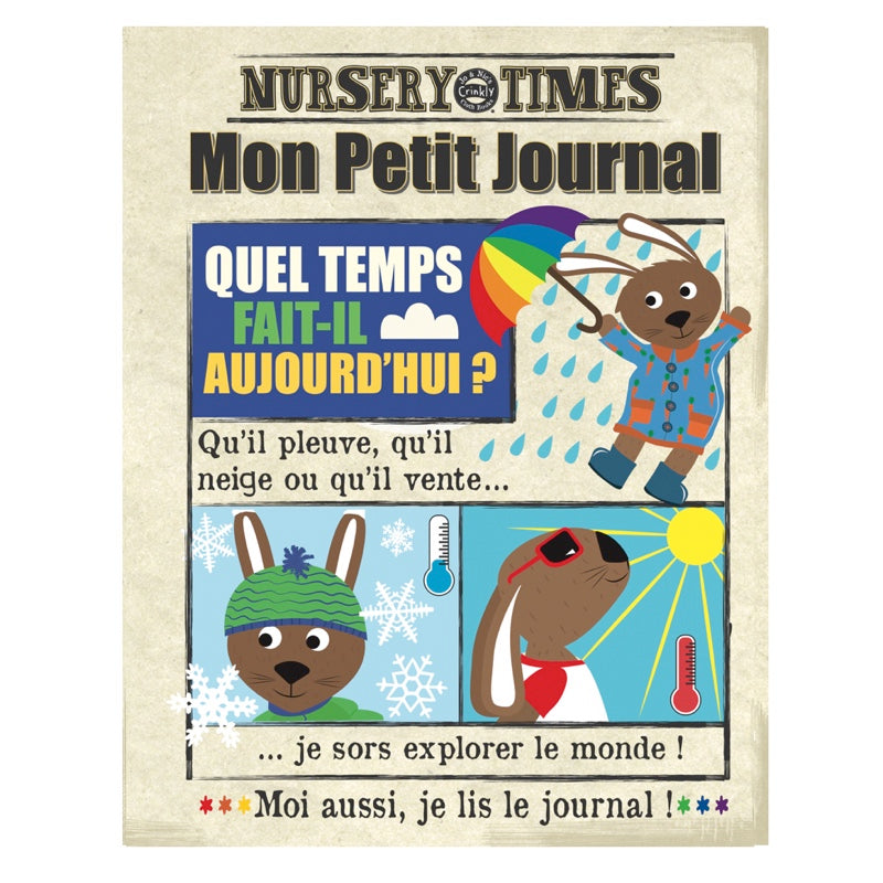 Livre bébé en tissu - La météo