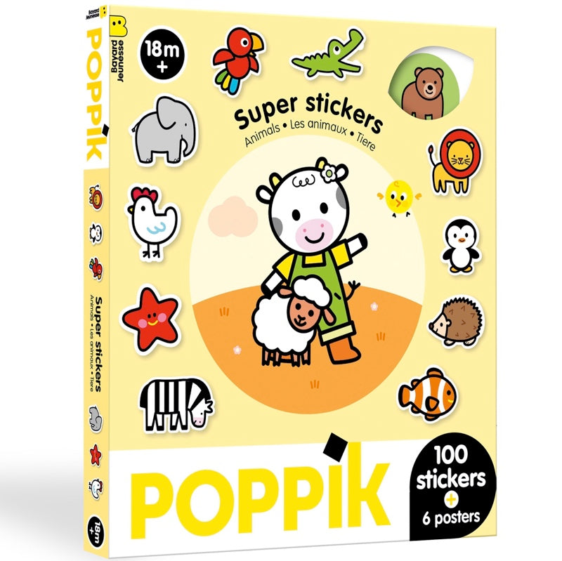 Box de Stickers Bébé - Les Animaux (+18 mois)
