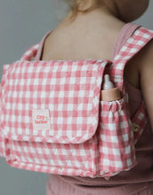 Charger l&#39;image dans la galerie, Coffret Sac à Langer poupée - Vichy rose
