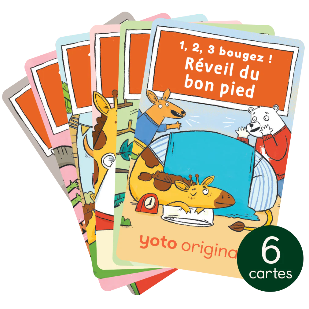 Carte Yoto - Pack 1, 2, 3, Bougez! (6 cartes) (3/8ans)