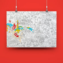 Charger l&#39;image dans la galerie, Poster à colorier - Pompier de Paris
