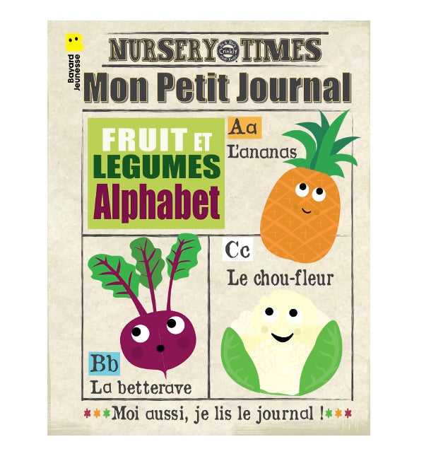Livre bébé en tissu - Les fruits & légumes
