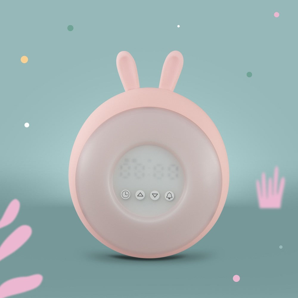 Veilleuse Led & Réveil - Lapin rose