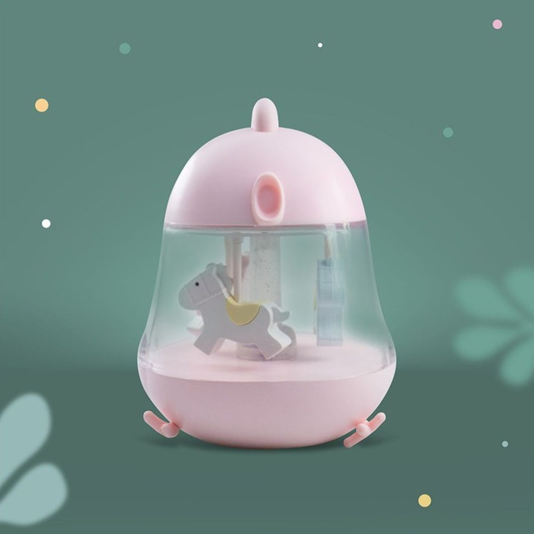 Lampe Led & Boîte à musique - Rose