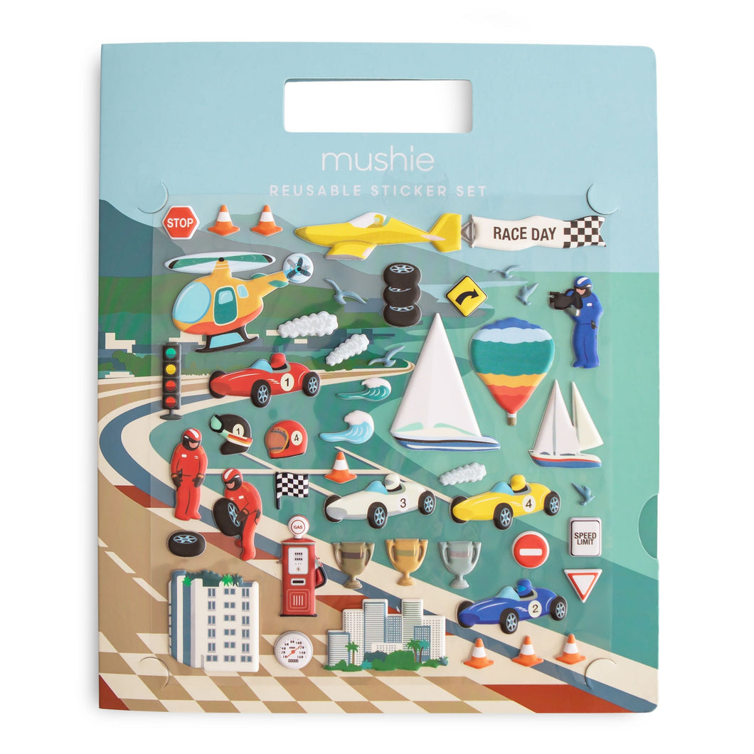 Livre de gommettes repositionnables - Voitures de course