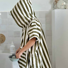 Charger l&#39;image dans la galerie, Poncho de Bain Suzon - Kaki (1/3 ans)
