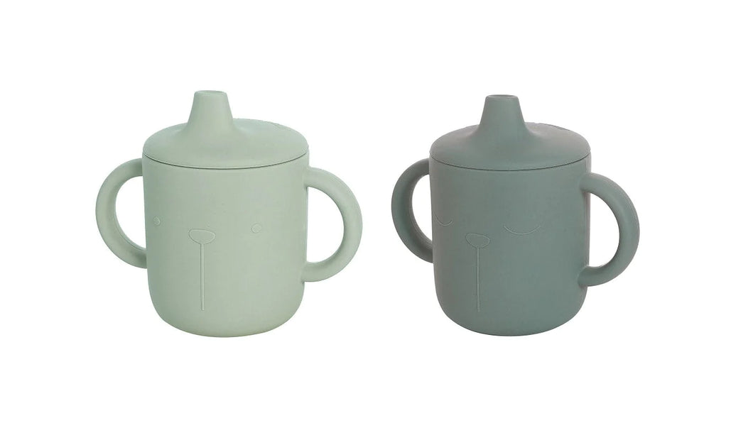 Lot de 2 tasses à bec - Vert