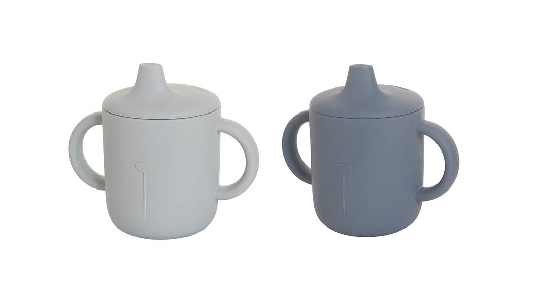 Lot de 2 tasses à bec - Bleu