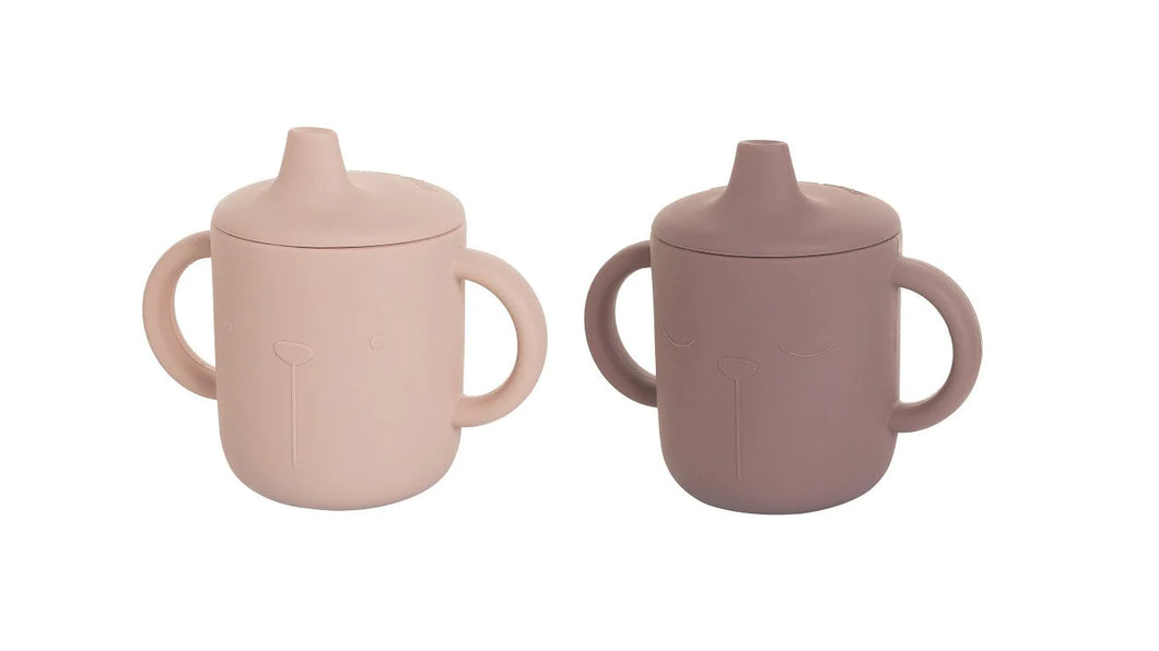 Lot de 2 tasses à bec - Rose