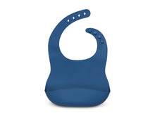 Charger l&#39;image dans la galerie, Bavoir en silicone - Jeans Blue
