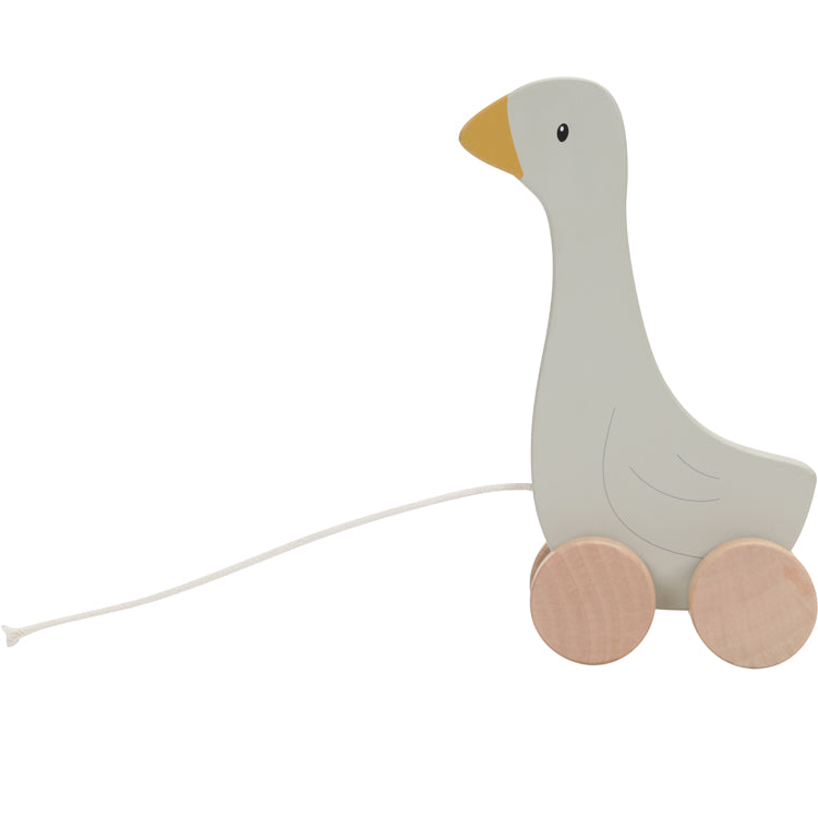 Oie à tirer en bois Little Goose