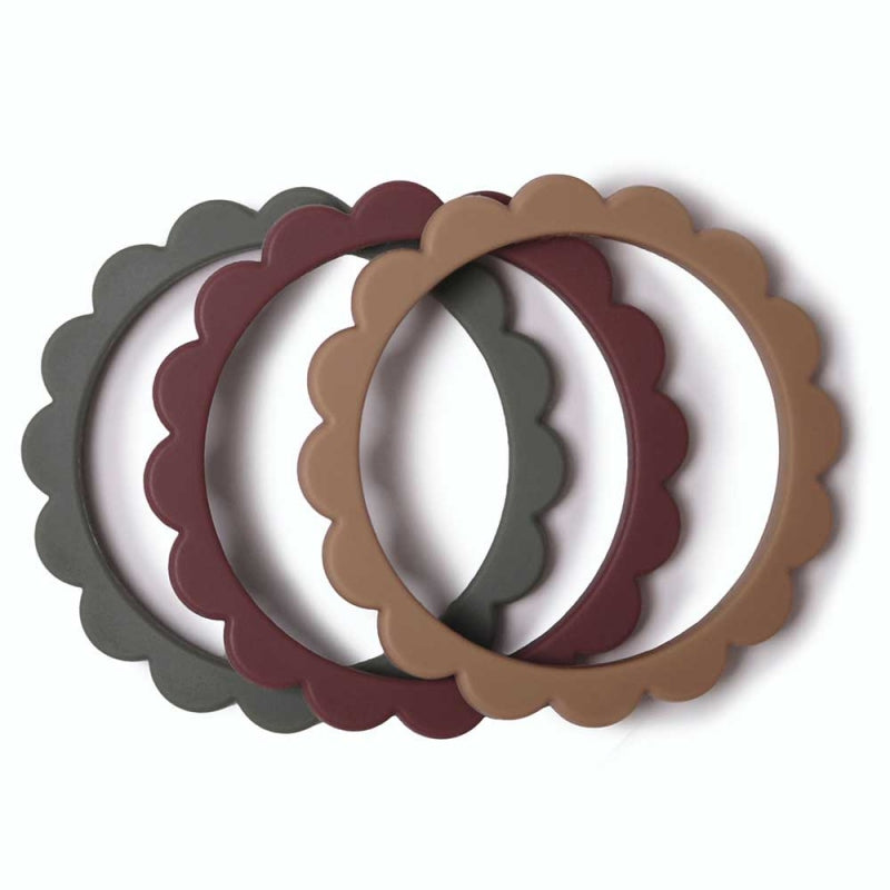 Anneau de dentition Bracelets Fleur - Dried Thyme / Natural / Berry